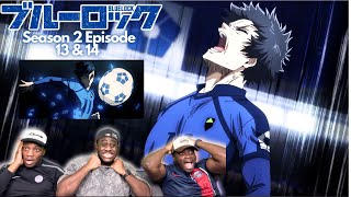 SEMI-PROFESSIONAL FOOTBALLERS REACT TO BLUE LOCK SEASON 2 EPISODE 13 & 14 | BEST MATCH EVER!