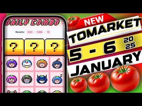 tomarket app daily combo 5-6 January | tomarket secret combo today | tomarket combo today #tomarket