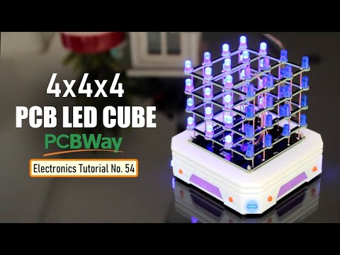 4x4x4 PCB LED CUBE