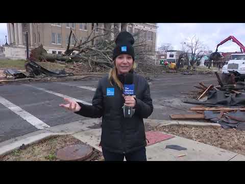 Strong storms hit the south