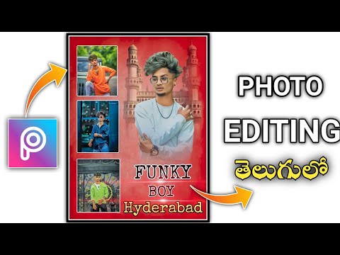 Funky boy photo editing in 2022 in telugu attitude boy photo in PicsArt in telugu in mobile