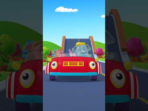 Driving Down The Road #shorts #nurseryrhymes #babysong #rhymes #ytshorts