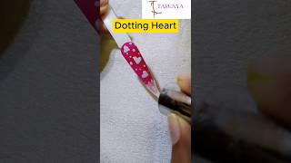 Dotting Heart Nail Art #nailart #viral #howto #nails #naildesign