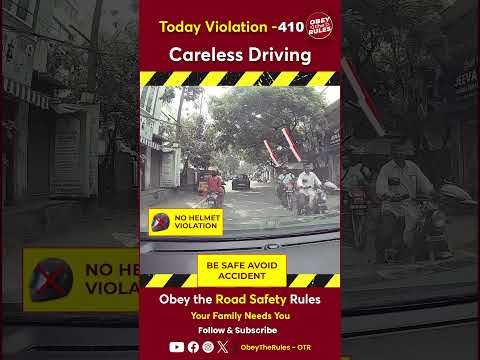 Today Violation 410 -  Secure Your Ride with Helmet #otr #obeytherules #chennaitrafficpolice