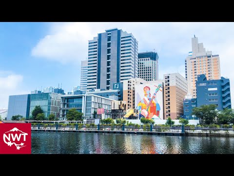 Walking Tour In Tokyo Tennozu Isle with Commentary 4K