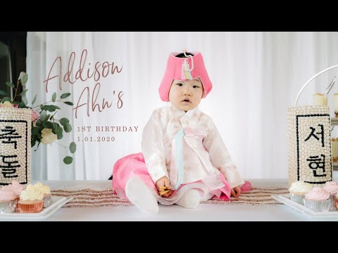 Addison Ahn's Korean First Birthday - 첫돌