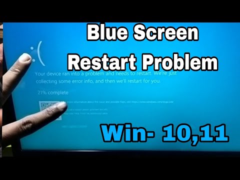 All HP Laptop Series Your Device Ran Into Blue Screen And Restart Problem in Windows 10,11#macnitesh