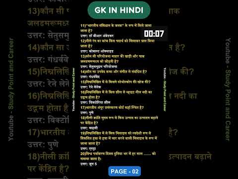 General Knowledge in Hindi #shorts #gk #gkinhindi #2024