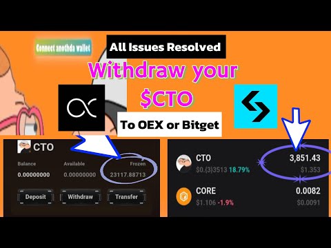 $CTO Airdrop withdrawal: How to withdraw your #cto  to #bitget  or OEX from #satoshi  app