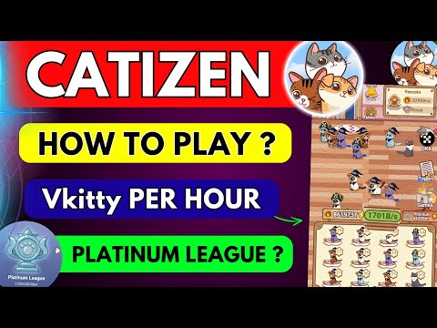 Catizen How To Play | Catizen Game kaise Khele | Catizen Airdrop Increase Vkitty & Cats Level&League