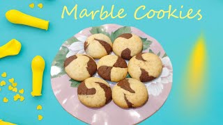 बिना Maida बिना Mould, Bakery से भी अच्छी Christmas Special Marble Cookies in Kadai | ChocoVanilla