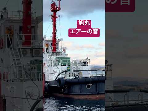 旭丸のエアーの音【55秒】2024/12/13 #Shorts #旭丸 #北翔丸 #タグボート #渋田海運