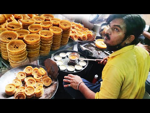 Very  Famous Rajasthani Special GHEVAR Sweet Making in Hyderabad | Ghewar Indian Sweet Making Video