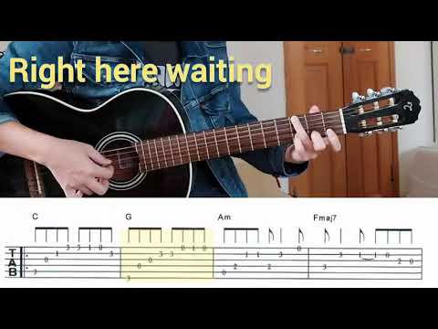 Right here waiting - Richard Marx fingerstyle guitar with tab