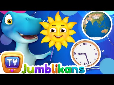 The Wheels on the Cars Go Round and Round Song with Jumblikans Dinosaurs - ChuChuTV Toddler Videos