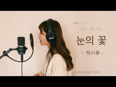 눈의 꽃 " 미안하다 사랑한다 " (ごめん、愛してる)- 박효신 covered by maina