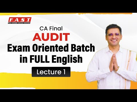 CA Final AUDIT |Full English Exam Oriented Batch |L1 Ethics