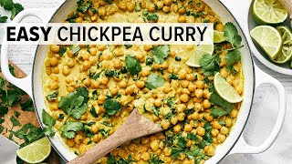 CHICKPEA CURRY | Easy Vegetarian Curry Recipe!