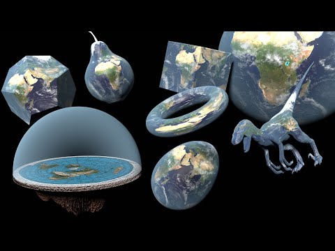 Flat Earth Size Comparison