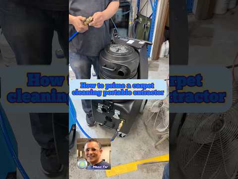 Learn how to prime your carpet cleaning portable extractor. No water coming out?