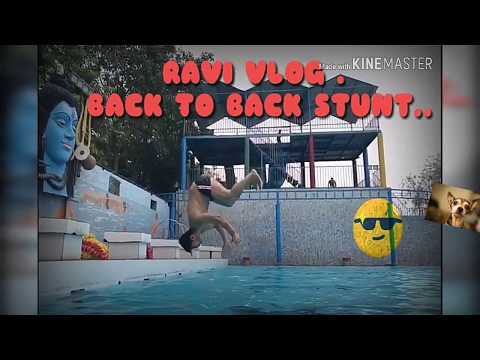 BACK TO BACK STUNT (SWIMMING POOL PART2 )😎😎😎😎😎😎😎😎😎😎