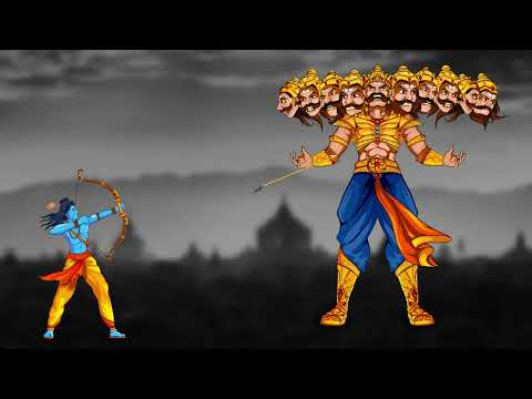 Ravan (Dahan) Dussehra status | Happy Dussehra | Vijayadashami | रावण वध |  Festival Motion Graphic