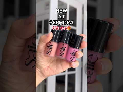 NEW #SAIE Mini Dew Blush Set #giftset #sephora #newmakeup #mini #shorts #liquidblush #blush #swatch