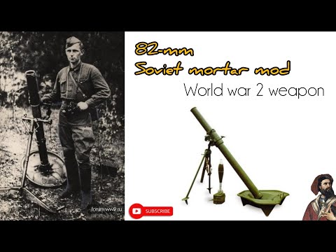 Soviet 82mm Mortar (Model 1937): History and Specifications #ww2stories #weapons #ww2