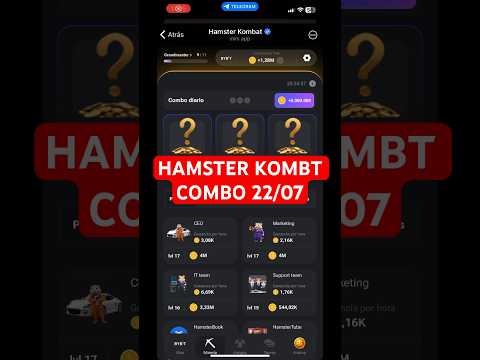 🚨HAMSTER KOMBAT COMBO 22/07🔥#hamsterkombat #telegram #crypto #cryptocurrency