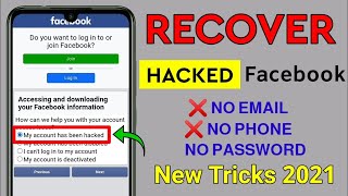 How To Recover Hacked Facebook Account | Without Mobile Number And Email 2021 |My Fb Account Hacked