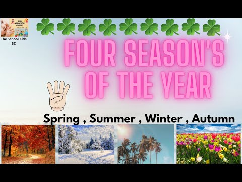 Seasons of the Year Video for Kindergarten / Seasons of the Year/ Autumn & Winter/ Spring & Summer