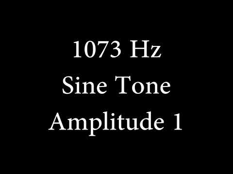 1073 Hz Sine Tone Amplitude 1