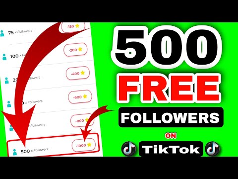 Get free 500 Followers on tiktok. how to increase Followers on tiktok. get more followers on tiktok.