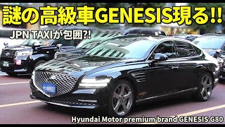 謎の激レア黒塗り高級車GENESIS G80 東京都心に現る!!  Hyundai Motor's premium brand GENESIS G80