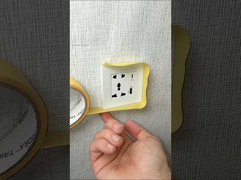 Remember this tip and trick with masking tape for a perfect paint job #shorts #diy #tips