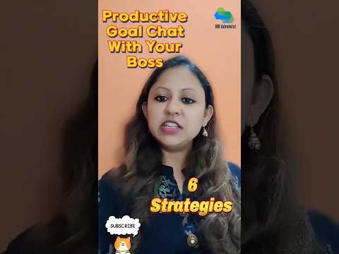 Strategies For Productive Goal Chat With Boss! #shorts #shortvideo #short #productivity #management