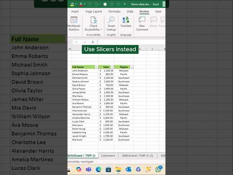 Excel Slicers vs. Filters Which ONE is FASTER for Excel Data?#shorts #exceltutorial