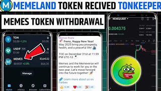 Memeland Token Not Received 🚀 Memeland Airdrop New Update Today || Memeland Airdrop Token withdrawal