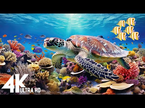 Ocean World 4K - Scenic Sea Wildlife Film With Calming Music, Sea Animals for Relaxation #4