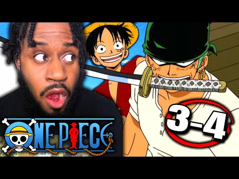 SHANKS HAS ARRIVED! Non One Piece Fan watches One Piece for the First Time | ep 3-4