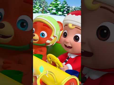 Friends on the Sleigh Go Lalala 🛷 #cocomelon #christmas #animals #cartoon #music #shorts