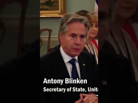 US Secy Antony Blinken meets MEA S Jaishankar, he talks about Irans attack on Israel. #shorts