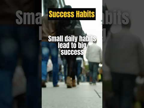 🎉 Success Starts Small #SuccessHabits #DailyRituals #Consistency