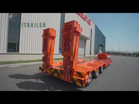 best china 3 axle low bed trailer for sale with Europe design