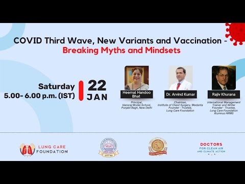 COVID Third Wave, New Variants and Vaccination - Breaking Myths and Mindsets