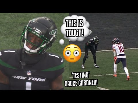 Sauce Gardner was TESTED Vs Chase Claypool 😳 (WR Vs CB) Bears Vs Jets 2022 highlights