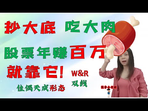 股票买卖|抄大底，吃大肉，股票年赚百万，就靠它|你应该知道的W&R指标的用法