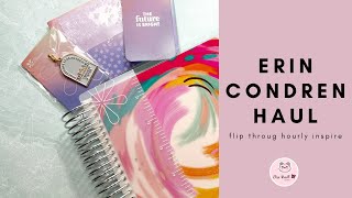 Erin Condren Haul | Inspire Hourly Planner Flip Through