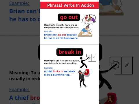 Phrasal Verbs In Action -  Burglars Beware! 🥷