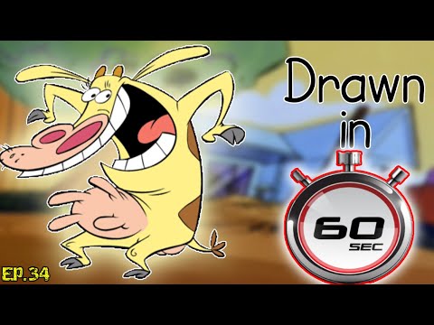 How I Draw Cow from Cow and Chicken in 60 Seconds